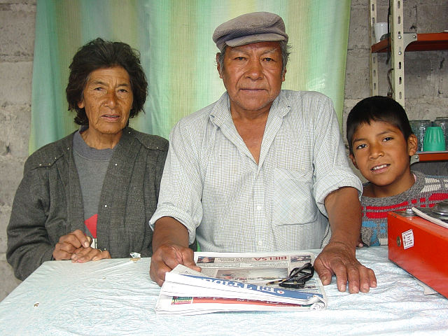 The Tolaba family, proprietors of a roadside caf� en route to Cachi