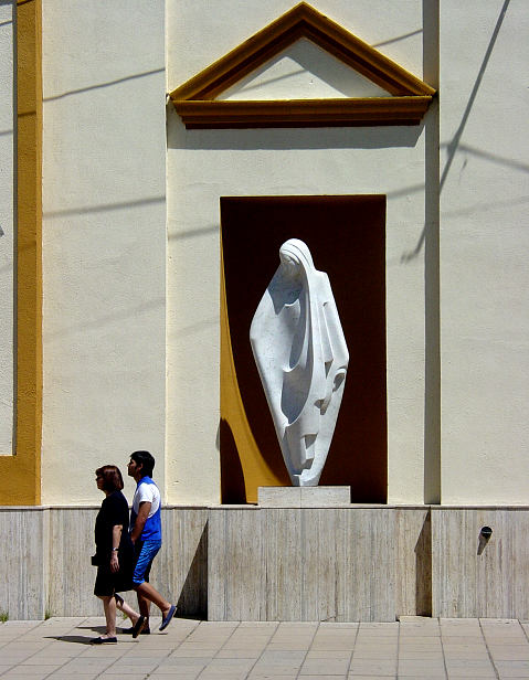 In Resistencia, outside the cathedral