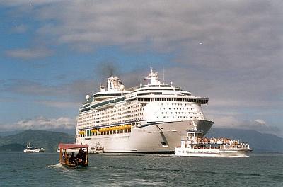 Royal Caribbean liner in port