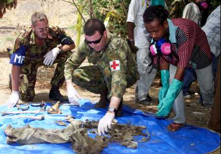 Shallow grave in Dili