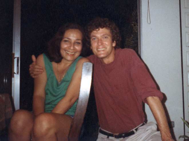 With Sofia in Managua, 1996 (Photo) (124k)